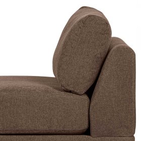 Modul Sofa Element Rio in Braun mit Vierfußgestell aus Metall – Ansicht 8