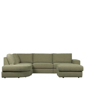 Polster Sitzhocker Karyon in Graugrün für Modulsofa – Ansicht 8