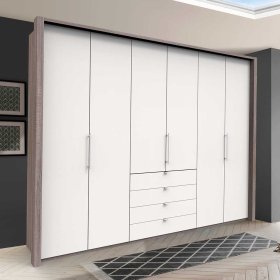 Gleittüren Schrank Rarian mit vier Schubladen modern – Ansicht 2