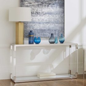 Konsolentisch Crapanos mit Glasplatte 140 cm breit 76 cm hoch – Ansicht 2