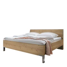 Schlafzimmerkomplettset Waluva in Weiß und Eiche Bianco mit Doppelbett (vierteilig) – Ansicht 4