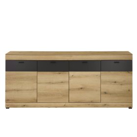 Sideboard Badehma in Dunkelgrau und Eichefarben – Ansicht 3