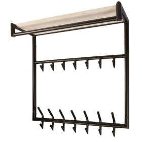 Wandgarderobe One mit 14 Kleiderhaken im Industry und Loft Stil – Ansicht 1