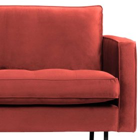 Dreier Sofa Klasvan in Bezug aus Samt in Kastanie 275 cm breit – Ansicht 6