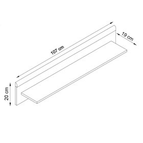 Anbauwand Levanca im Skandi Design in Weiß und Eichefarben (vierteilig) – Ansicht 9