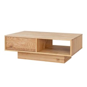 Wohnzimmer Tisch massiv Rusaly aus Wildeiche in modernem Design – Ansicht 1