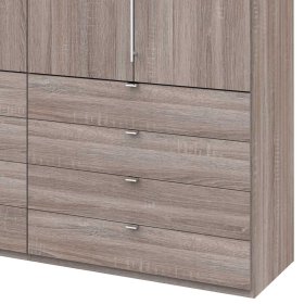 Schlafzimmerschrank Vasilio in Eiche Türffelfarben mit viel Stauraum – Ansicht 4