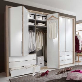 Schlafzimmer Einrichtung Andryas in Creme Weiß Eiche Sonoma komplett (vierteilig) – Ansicht 4