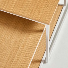 Satztische Katrynella in Eichefarben & Weiß im Skandi Design (zweiteilig) – Ansicht 2