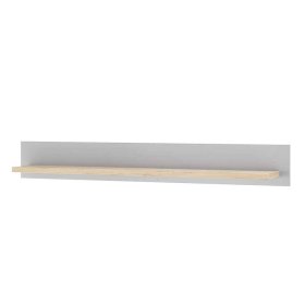 Wand Regal Cellossa in Lichtgrau und Eichefarben – Ansicht 1
