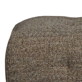 Couchhocker Chimi in Dunkelbraun meliert mit Vierfußgestell aus Metall – Ansicht 3