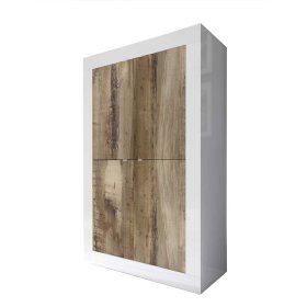 Wohnzimmerschrank Yuelva mit 4 Drehtüren in modernem Design – Ansicht 1