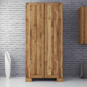 Schlafzimmer Kleiderschrank Sascora aus Wildeiche Massivholz 90 cm – Ansicht 2