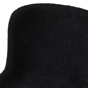 Esstisch Stühle Lugania aus Boucle in Schwarz (2er Set) – Ansicht 8