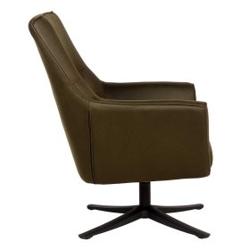 Mikrofaser Sessel Woodstock mit Metallgestell drehbar – Ansicht 3