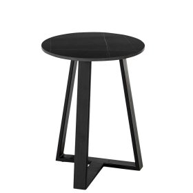 Sofa Tisch Set rund Vescavon mit Keramikplatten und Bügelgestellen (zweiteilig) – Ansicht 4