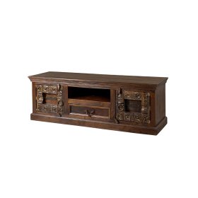 Indisches Lowboard Mysore aus Teak Massivholz 150 cm breit – Ansicht 1
