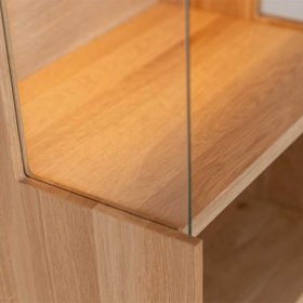 Vitrine Tenna mit Hirnholz Applikation und LED Beleuchtung – Ansicht 10