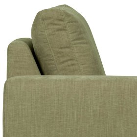Couch Element mit Armlehne links Karyon in Graugrün - Modulsofa – Ansicht 9