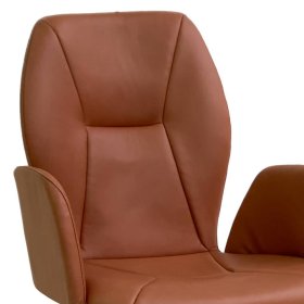 Armlehner Sedina aus Microfaser in Cognac Braun – Ansicht 3