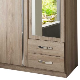 Kleiderschrank Matizio mit Spiegeltür in Eiche San Remo – Ansicht 3