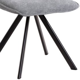 Essstuhl Cementa in Grau mit Gestell aus Metall (2er Set) – Ansicht 4