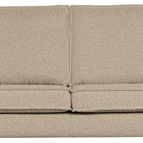 Zweisitzer Sofa Retrostil Catanias in Beige mit Vierfußgestell aus Metall – Ansicht 5